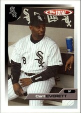 2005 Topps Total Baseball Card #493 Carl Everett