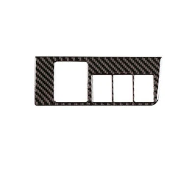 Cubierta de interruptor de espejo retrovisor interior de fibra de carbono suave para Toyota RAV4 2013-2018 Foto 1 de 4