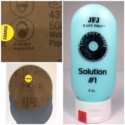 JFJ Disc Repair Easy Pro Plus Solution/Sandpaper Kit (Course) Or (Soft) You Pick • 16.92€