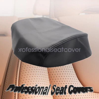 Cubierta de reposabrazos con tapa de consola central de cuero negra apta para Honda Ridgeline 2006-2014 Foto 1 de 4