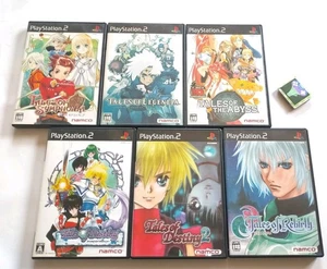 Lotto 6 PS2 Tales of Destiny 1 2 Rebirth Legendia The Abyss Bandai Namuco Giappone - Foto 1 di 21