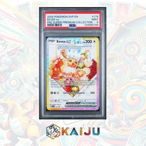 POKEMON 2025 Prismatic Evolutions SPC BLACK STAR PROMO #174 EEVEE EX PSA 9 - Picture 1 of 3