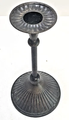 Antiguo candelabro de bronce fundido de 15,5 oz diseño ecléctico hecho en la India Foto 1 de 4