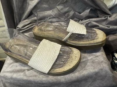 Sandalias de cuña Donald J Pliner Fifi para mujer talla 9,5 M de cuero blanco Foto 1 de 3