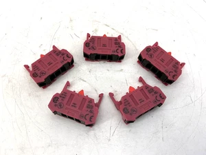 Lot of 5 New IDEC HW-F01 Ser HW Contact Block Pink 1NC 1P 10A 600V HWF01 - Picture 1 of 8