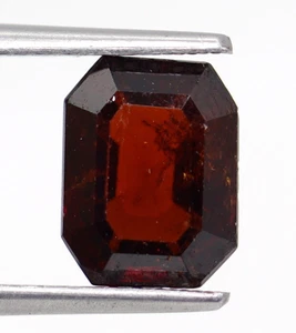Certified 1.67 Ct Natural Hessonite Brown Garnet No Heat 7x5 mm Africa Gemstone - Picture 1 of 10