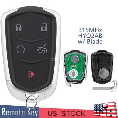 Para Cadillac SRX XTS 2015 2016 2017 2018 sin llave Smart Prox mando a distancia llavero de coche Foto 1 de 4