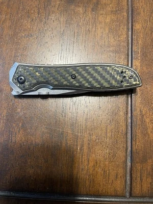 Discontinued Zero Tolerance ZT 0640 Emerson Design 20CV Carbon Fiber  3.75"Knife - Image 1 of 4