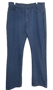 VTG Frank Work Jeans Waist 38in. Inseam 30in. Blue 100% Cotton 5 Pocket NWT 2019 - Picture 1 of 9