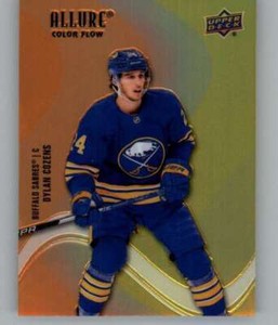 2022-23 Upper Deck Allure Color Flow Orange-Yellow #SF-89 Dylan Cozens Sabres 