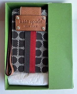 NEW Kate Spade New York iPhone WRISTLET Purse Clutch Case $110 Mini Leather! - Picture 1 of 5