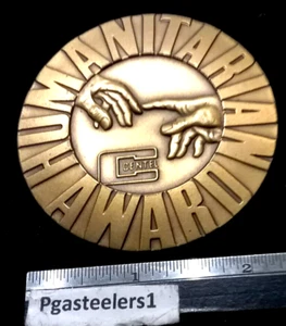 (pgasteelers1) IL. Chicago Central Telephone Award Medal 1982 64mm. Bronze 🌠 - Picture 1 of 7