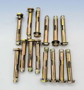 14 Pack M10 x 67mm Sleeve Anchor Fixing Hex Bolt Concrete/Dry Brick/Block Walls - Picture 1 of 5