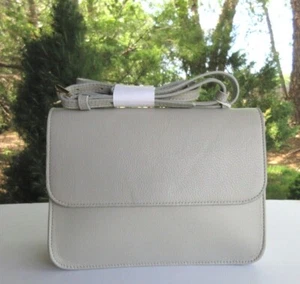 GiGi New York Abbott Leder Umhängetasche grau Liste 345 $ - Bild 1 von 6