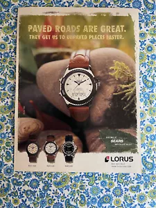 Vintage 1998 Lorus Uhren Printwerbung Sears - Bild 1 von 7