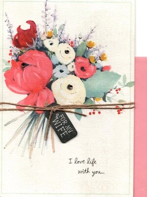 Happy Mother's Day Wife Partner Garden Bouquet Hallmark Greeting Card - Image 1 of 3