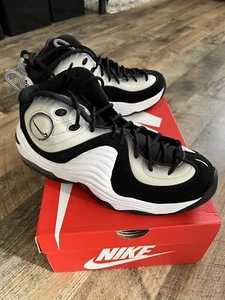 New NIKE AIR PENNY II (2) PANDA sz 10 DZ2549-001 Black/White $200 - Picture 1 of 6
