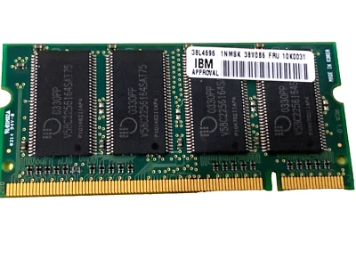 10K0031 - IBM  ThinkPad   256MB   CL 2.5 SODIMM MOSEL VITELIC PC2100U-2533-0-A0 - Image 1 of 2