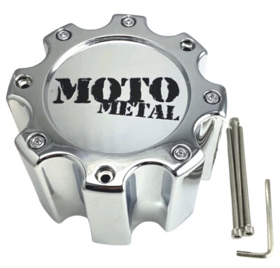 NEW Moto Metal MO963 Dually Chrome Rear Wheel Rim Center Cap 8x6.5 8x170 8x165.1 - Image 1 of 4