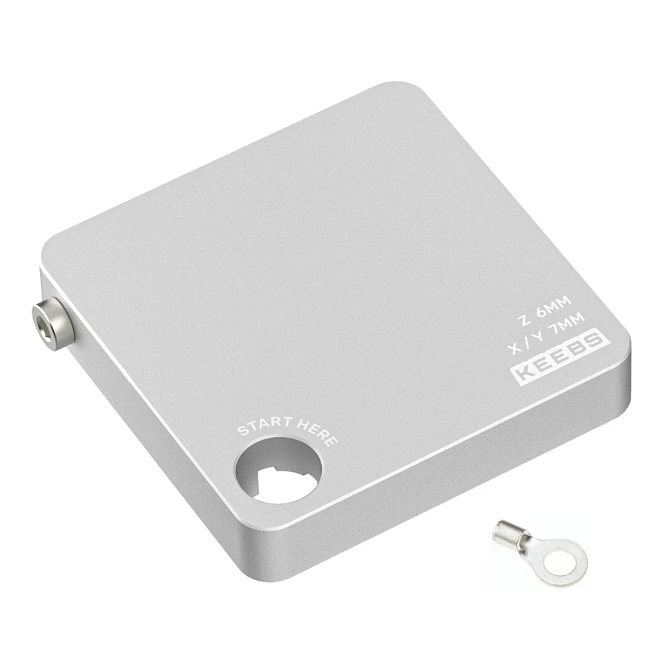 KEEBS CNC Z Probe Touch Plate for Router or Mill Precision XYZ Corner Edge Finder