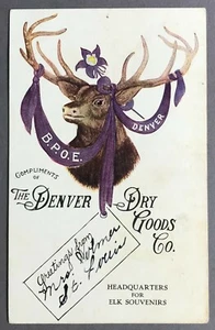 [Colorado]   Elks Club of Denver/Denver Dry Goods Co. Postcard   Circa 1900 - Picture 1 of 5