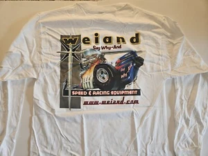 Camisetas para hombre Weiand Retro (11), blancas 100 % algodón. NHRA - Imagen 1 de 2