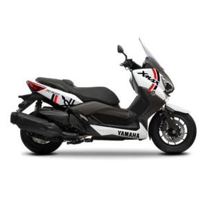 SET ADESIVI GRAFICA RACING XMAX X-MAX 400 CARENA NERO ROSSO STICKERS 2013 - Imagen 1 de 2