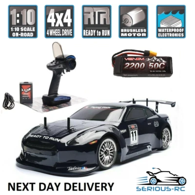FAST 4WD RC Car 2.4G Remote Control Toys High speed Car On-Road Touring *54MPH*! - Image 1 of 4