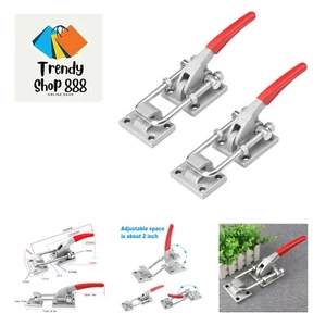 0.2 Inch 2 Pack Heavy Duty Large Toggle Clamp Latch, 7700Lbs Holding Capacity... - Picture 1 of 8