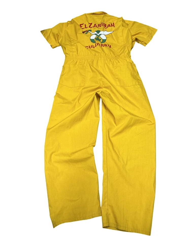 Traje Jersey Vintage Años 70 El Zaribah Punto Cadena Talla Grande Hecho en EE. UU. Foto 1 de 4