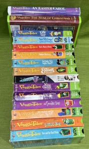 Veggie Tales VHS Lot of 15 Some RARE-Christmas, Easter, Rack Shack, MUCH MORE! - Picture 1 of 4