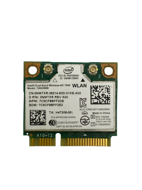 Intel 7260HMW Dual Band Wireless WiFi Card