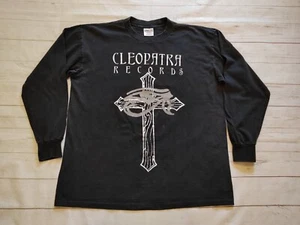 Cleopatra Records Vintage 90s Expose Your Sins Grunge Goth Rock Band T-shirt XL - Picture 1 of 9