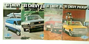 Chevrolet Dealer Brochures 1981 Pickup Truck C10 Blazer Luv Truck Vans GL334 - Picture 1 of 5
