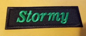Stormy Embroidered Name Plate Patch * 1.25X4" - Picture 1 of 2