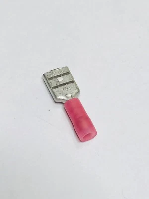 10pcs Lot- 190190012, Push-On Terminal, 18-22AWG,Female,Brass,21.97mm,7.65mm,Tin - Image 1 of 4