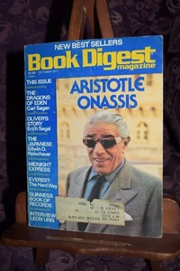 1977 October Book Digest Magazine, Aristotle Onassis Carl Sagan Leon Uris - Foto 1 di 4