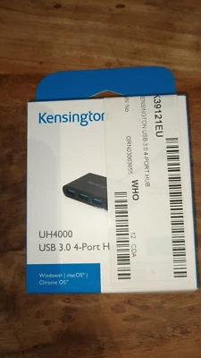 Kensington UH4000 USB 3.0 4-port hub K39121EU brand new boxed - Image 1 of 2