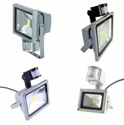 FARO LED FARETTO CON SENSORE DI MOVIMENTO LUCE BIANCA 10W 20W 30W 50W 80W IP 65 - Immagine 1 di 4