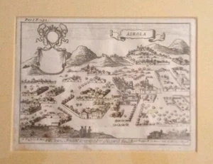 1703 (Pacichelli) - Airola im Königreich Neapel - Vogelperspektive... - Bild 1 von 1