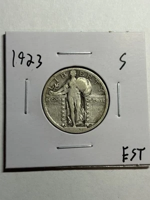 1923 S STANDING LIBERTY QUARTER NICE ORIGINAL VG KEY DATE - Image 1 of 4