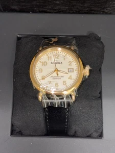 Shinola Runwell 36mm White Dial Black Leather Band Watch S0120308478 - Picture 1 of 1