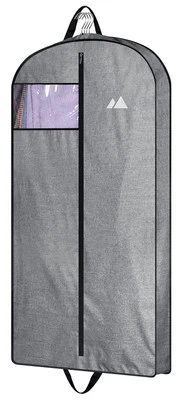 43 Heavy Duty Hanging Garment Bags for Travel Suit Bag for Men 43 inch Gray - Image 1 of 4