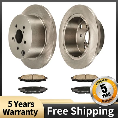 Rear Brake Rotors & Ceramic Pads Kit For 2014-2017 Subaru Forester 6PR20000136 - Image 1 of 4
