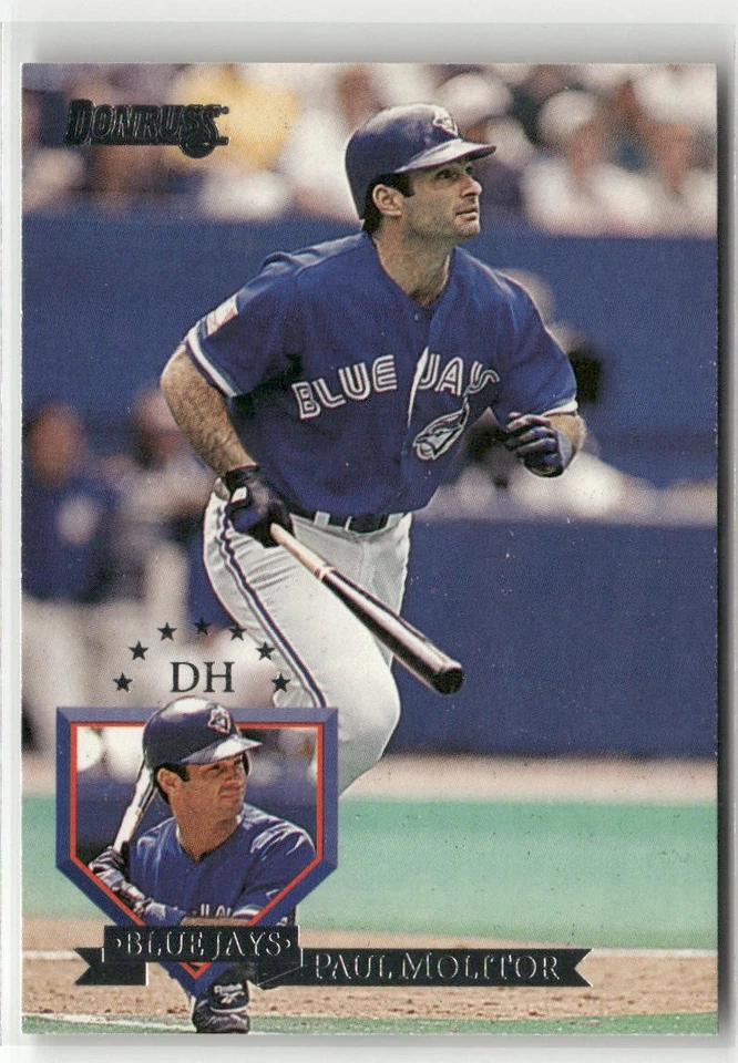 1995 DONRUSS #162 PAUL MOLITOR TORONTO BLUE JAYS - Image 1 of 2
