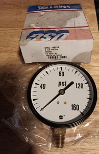 U.S. Gauge USG 3 1/2" Dia 0-160 PSI Pressure Gauge 1/4"NPT  New in  Box - Picture 1 of 1