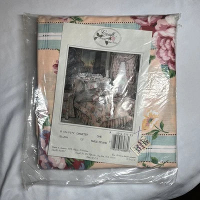 Vintage Croscill Blush Table Round 72” Style 5141 NOS - Image 1 of 2