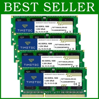 32GB Laptop Memory RAM Upgrade Kit - 1600MHz PC3L-12800 - Image 1 of 4