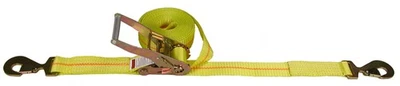 LIFT-ALL® NEW! Wrecker Straps 2" X 27' STAMPED SNAP HOOK 10K POLY TIEDOWN W/RATCHET
