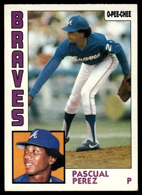 1984 O-Pee-Chee Pascual Perez Atlanta Braves #507 - Image 1 of 2